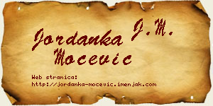 Jordanka Močević vizit kartica